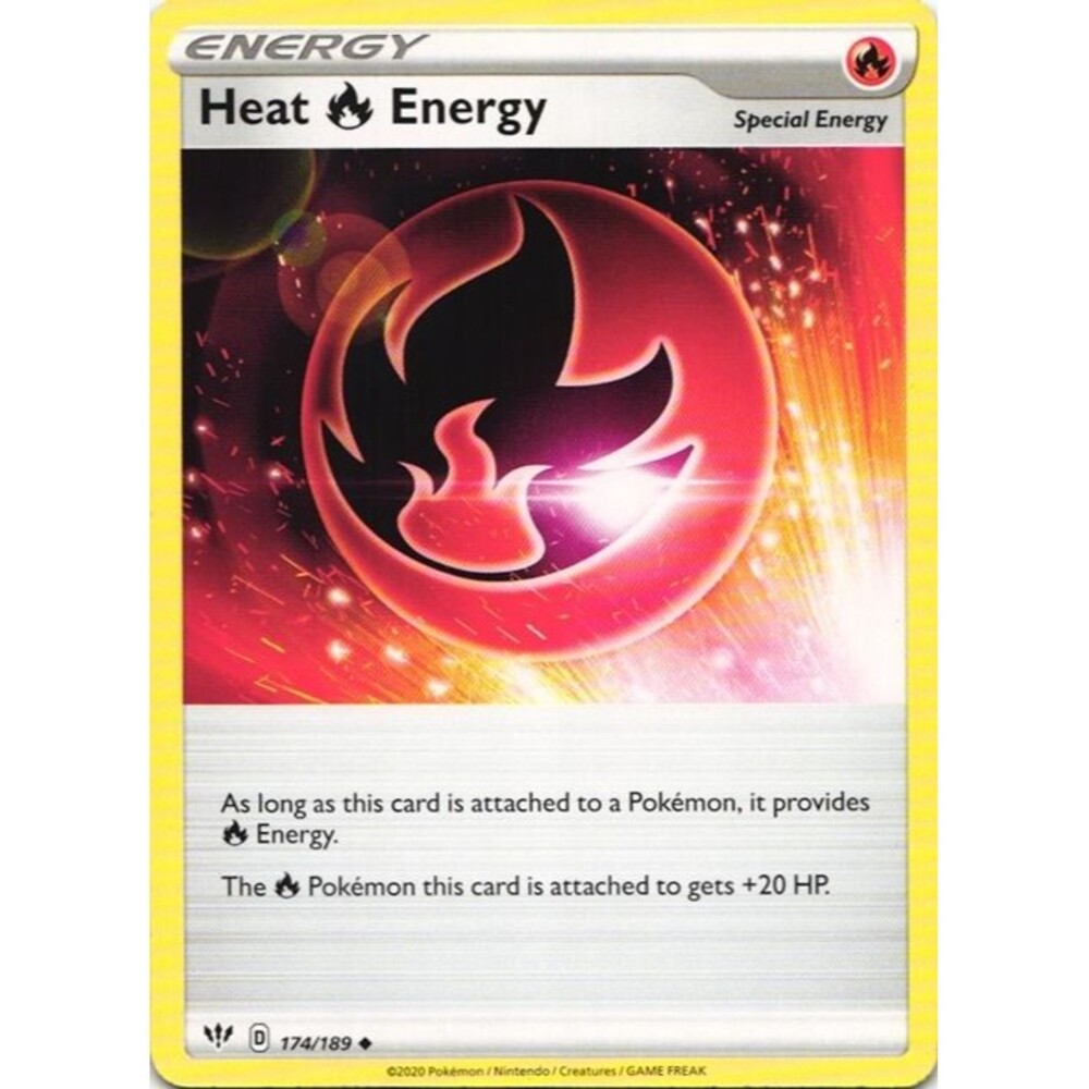 Heat Energy #174 Pokemon Darkness Ablaze
